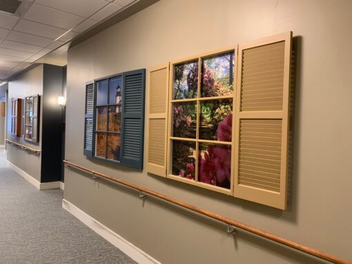 Memory care window art