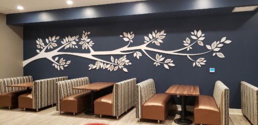 Dining focal wall