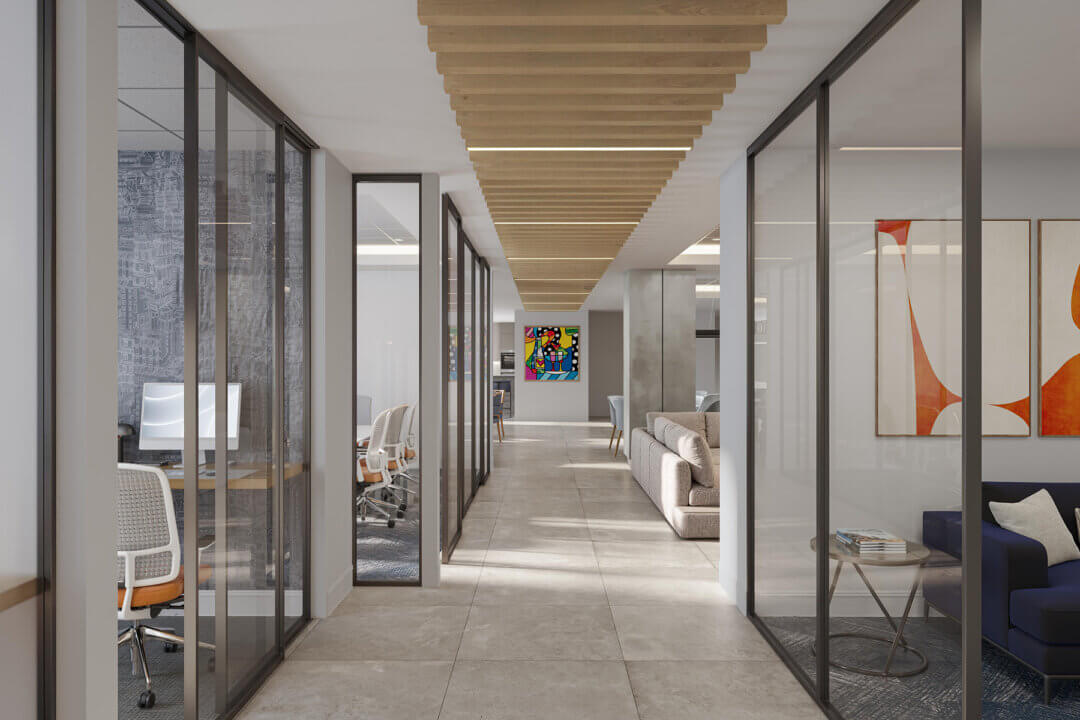 Regency Towers - inspired design - hallway