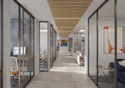 Regency Towers - inspired design - hallway